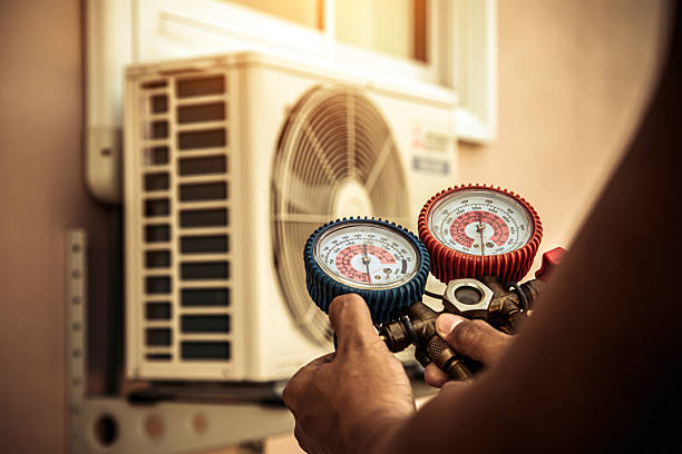 Professional Emergency Hvac technician working in Bedminster, PA